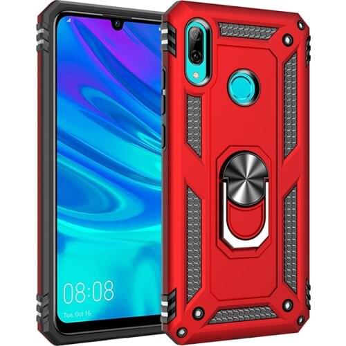 Military Armor Shockproof Case for Huawei Honor 10 Lite Luxury Magnetic Holder Ring Case for Honor 10 Lite Case Cover