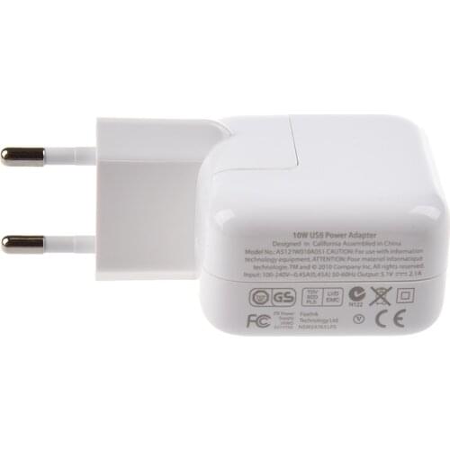 White Charger Adapters European standards for iPad / iPhone / iPod / Smartphones 2.1A