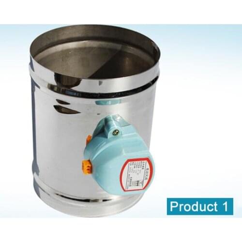 125mm stainless steel air damper valve HVAC electric air duct motorized damper for 5 inch ventilation pipe valve 220V air valve