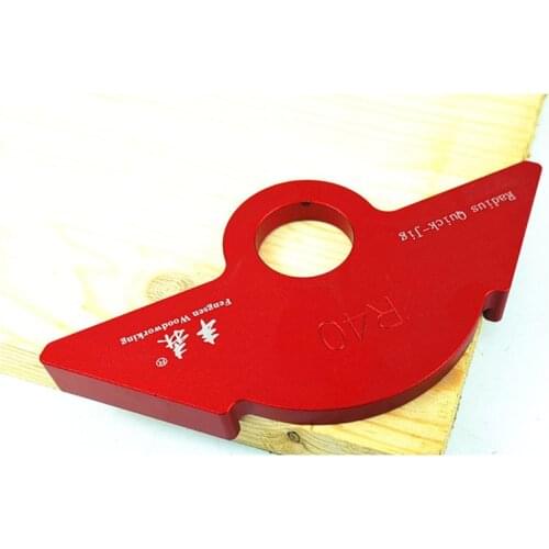 Aluminium Alloy R20/30/40 Woodworking R Gauge Angle Arc Trimming Machine R Angle Arc Positioning Template Corner Jig