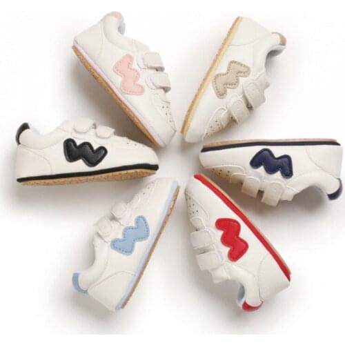 Bobora Baby Shoes Boy Girl Classical Sport Soft Sole PU Leather Multi-Color Crib Baby Moccasins Casual Shoes