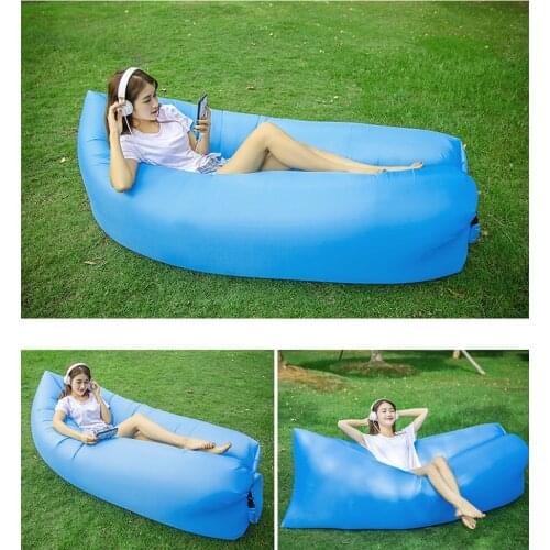 Camping Inflatable Sofa Lazy Bag 3 Season Ultra Light Down Sleeping Bag Air Bed Inflatable Sofa Recliner Trend Lazy Bag