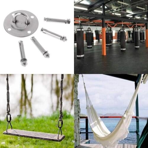 Stainless Steel Mount Anchor Bracket Yoga Swing Hammock Ceiling Hooks Boxing Punch Bag Ceiling Hook for Gym Yoga Swing Trapeze