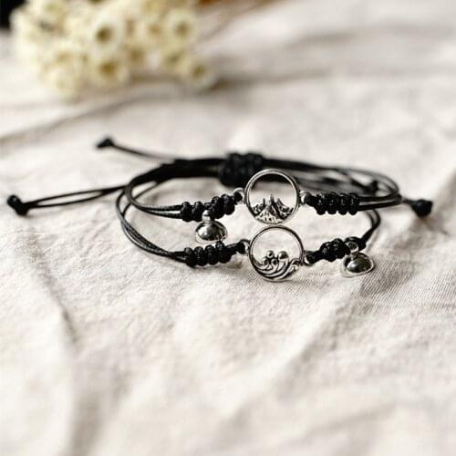 Magnetic Love Bracelet Sets Couple Guys Handmade Knitted Adjustable Forever Relationship Bracelet Wedding Gift Evidence Of Love