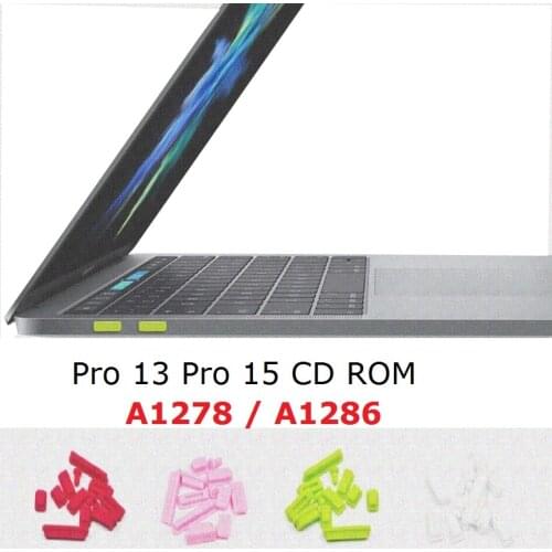 Soft Silicon for Macbook Pro 13 Pro 15 CD ROM A1278 A1286 Dust plug USB Ports Anti-Dust Plug 2 pcs/lot