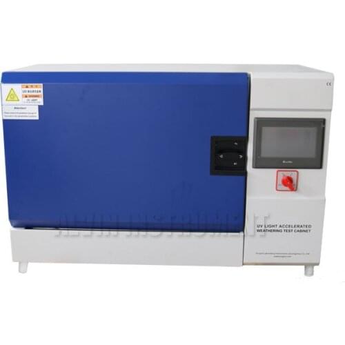 Bench UV Light Accelerated Aging Test Chamber HIGH QUALITY TOUCH SCREEN 3 pcs 20W UV lamps equipped 18 pcs standard panels