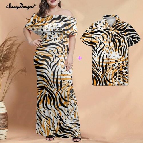 Noisydesigns Women Maxi Dress Party Bodycon Festival 3D Tiger Leopard Animal Print Sexy Plus Size 5XL Office Clothes Dropship