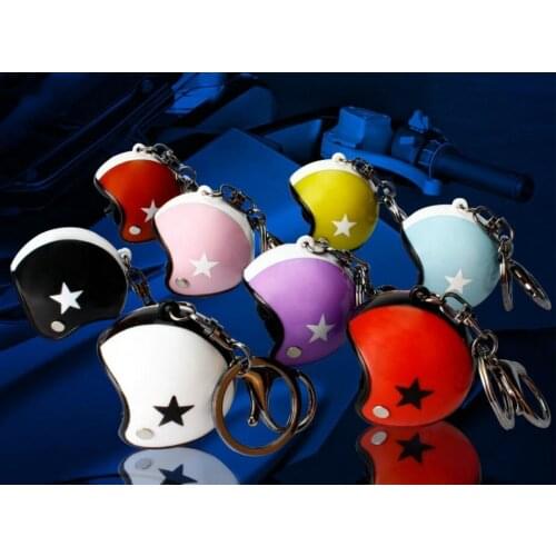 New Motorcycle Helmet Keychain Female Mens Hard Hat Heavy Metal Rock Car Keychain Bag Keychain Gift Jeep key kingdom hearts