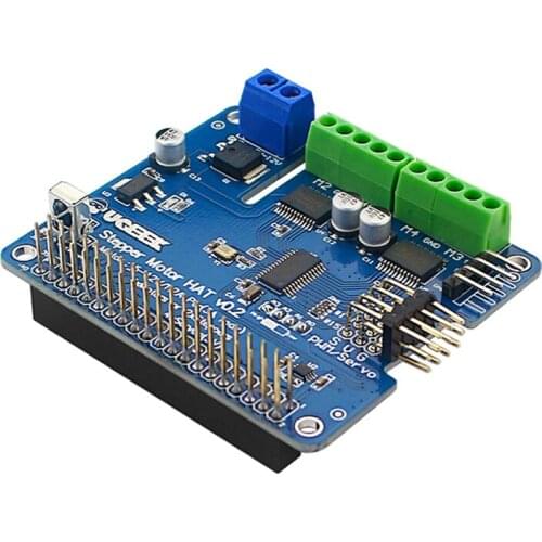 For Raspberry Pi Stepper Motor HAT V2.0 5-12V I2C Interface Expansion Board for Stepper/Motor for Raspberry Pi 3B/4B
