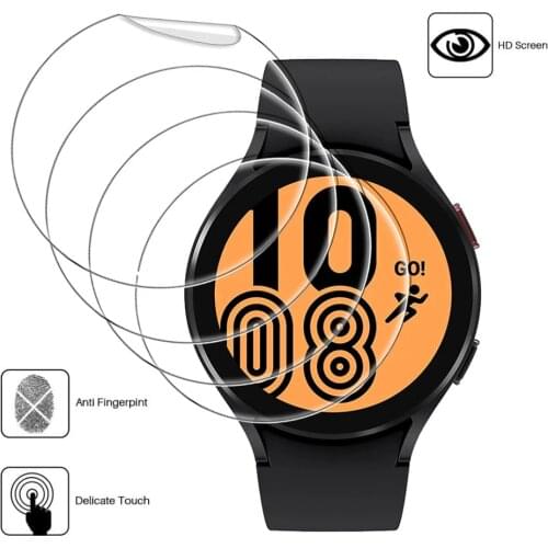 HD Clear Protective Film for Samsung Galaxy Watch 4 40mm 44mm Screen Protector Film for Galaxy Watch 4 Classic 46mm 42mm