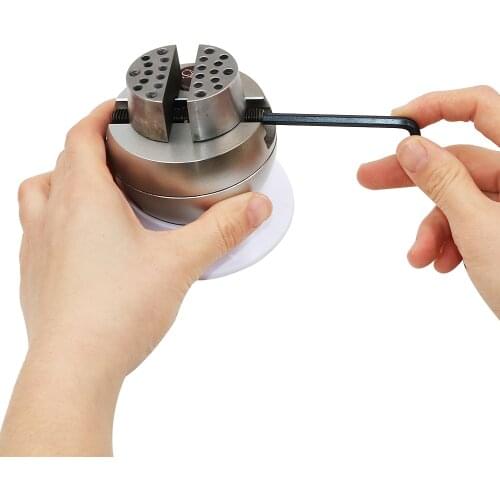 Ball Vise Engraving Setting Tool 360°Rotation Professional Ball Vise 30 PCS Attachment Jewelry Engraving Block Tools (3inch)