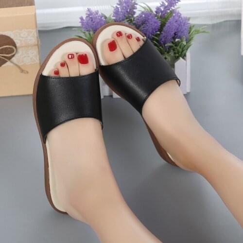 Wedge Slippers White Slippers Summer Slippers Women Fashion Sandals Slides Female+shoes Designer Shoes Women Chaussures Femme