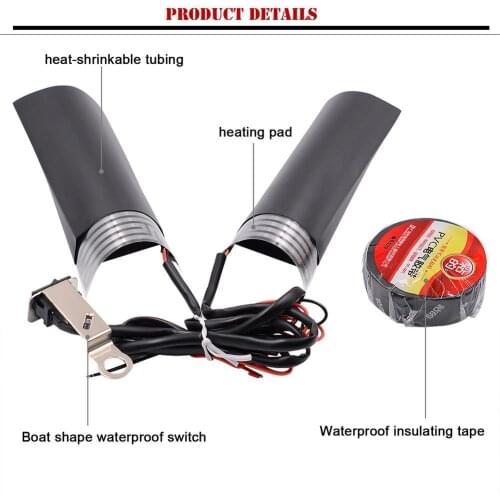 Universal Grip ATV Motorcycle Heated Grips Inserts Handlebar Hand Warmer 12V Heated grip Kit Pad Heater