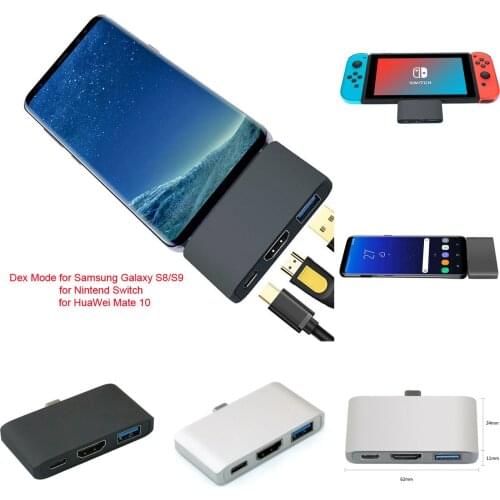 USB3.1 Type C Hub To HDMI Support Dex Mode For Samsung S8/S9 Nintend Switch PD