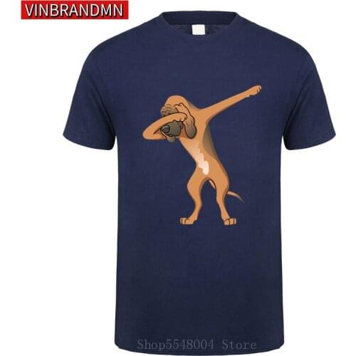Funny Bloodhound Dabbing T shirt men Humor Joke Dab Bloodhound Dog T-shirt Cute Dog animal Printed Tee shirt dog lover gift Tees