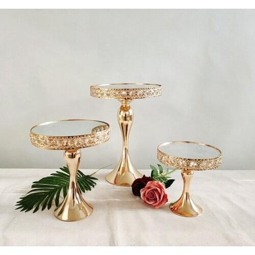 1pcs-4pcs Cake Stand Round Metal Cake Stands Dessert Display Cupcake Stands