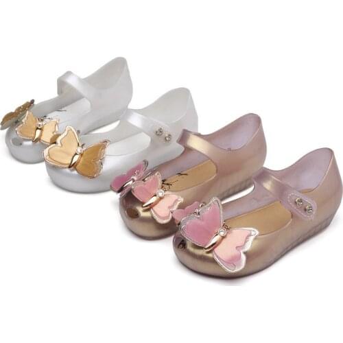 Mini Melissa Ultragirl 2020 Original Girl Jelly Sandals Crown Kids Sandals Children Beach Shoes Non-slip Melissa Toddler SH19077