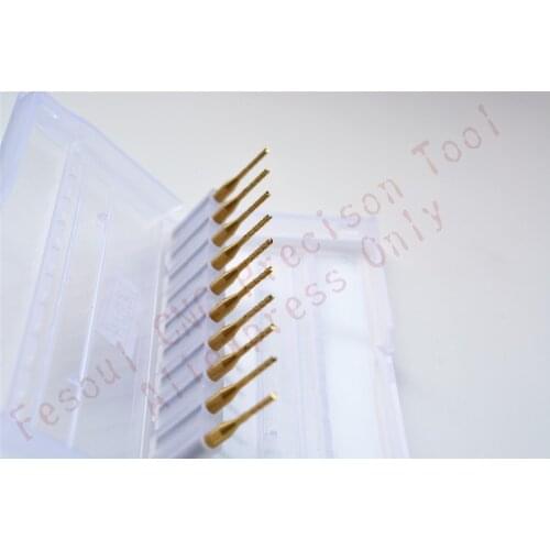 3.175mm*1.2mm,10pcs,Free shipping TiN Coating PCB End Milling cutter,CNC machine Corn milling Bit,Solid carbide tool,PVC,wood