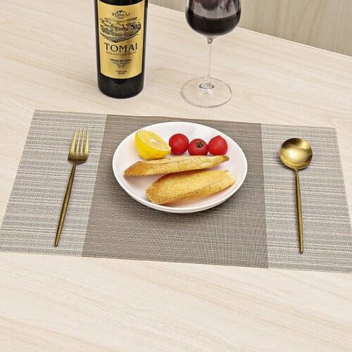 4 Pcs/set PVC non-slip Placemat Dining Table Mat Cafe Anti-slip Hot Placemats Bowl Pad Cup Mat Table Coasters for hotel family