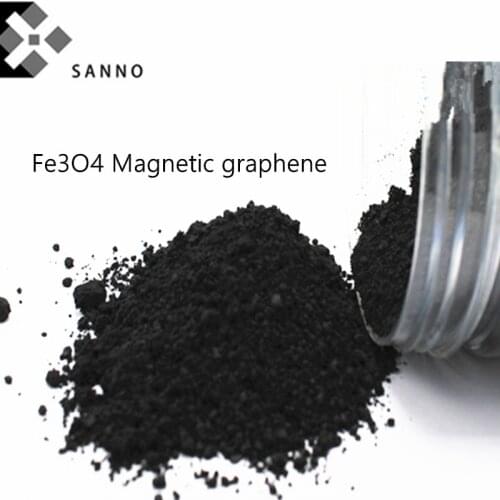 99% Purity graphene oxide ferrous oxide magnetic composites material nanoparticle Fe3O4 magnetic graphene powder