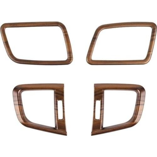 Car Air Vent Trims Side Wind Outlet Decoration Peach Wood Grain Stickers for Honda CRV CR-V 2017 2018 2019 2020