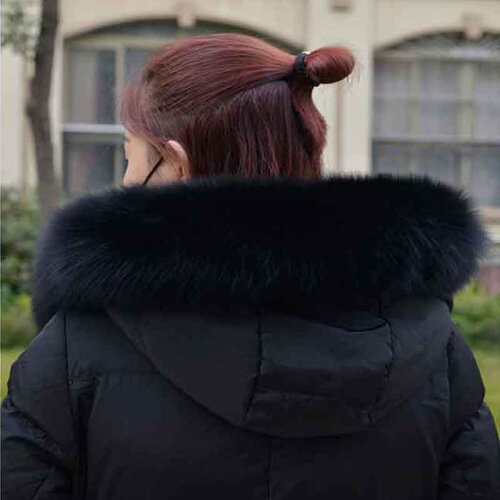 JKPnatural fox scarf ladies fox fur collar fashions down jacket fur collar real fox fur collar men and women coat hat decoration