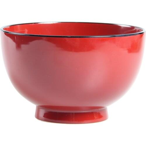 Chinese style Chinese wedding with red handmade wooden bowl rice bowl soup bowl