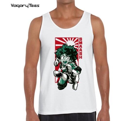 My Hero Academia Tank top Men Fashion Boku No Hero japan Anime Kawaii Himiko Toga Vest Graphic Tops Male 90s