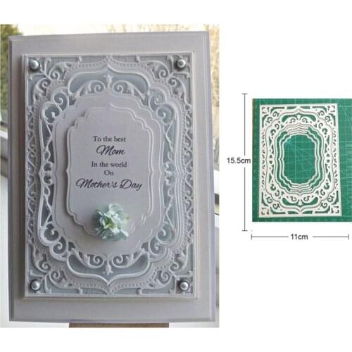 Craft dies metal cutting dies cut die lace Background Frame Scrapbooking dies crafts paper knife mould blade punch stencils dies