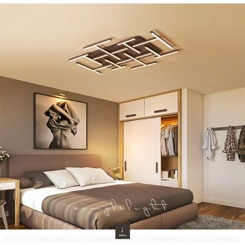 Minimalistic ceiling light bedroom living room geometric dining room led ceiling light Indoor Lighting RC Dimmable Pendan