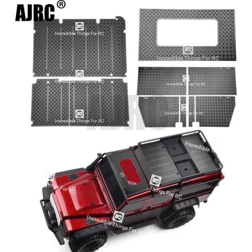RC Model Metal Anti-skid Plate Luggage Rack Door Sunroof Decoration For 1/10 RC Crawler Car Defender Traxxas TRX4 TRX-4 82056-4