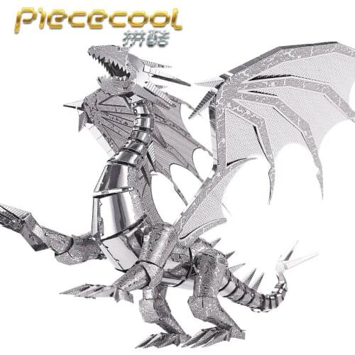 Piece Cool DRAGON FLAME Model Kits 3D Metal Puzzle Models DIY Laser Cut Assemble Jigsaw Toy Gift for Children