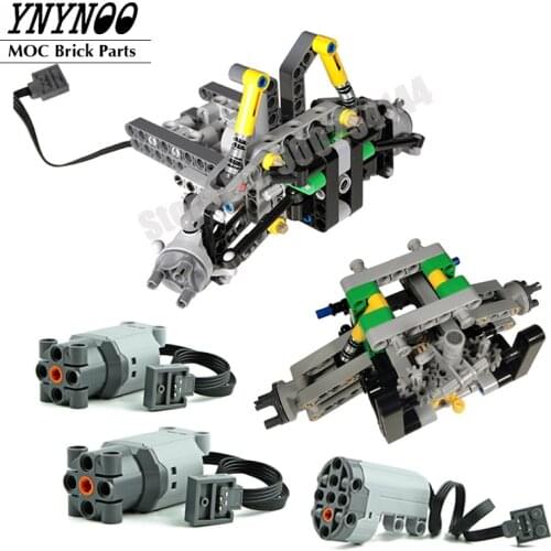 NEW Technical MOC Brick Parts Rear Suspension System of Off-Road Vehicle Bulk Part Compatible for High-tech Boys Kids DIY Toys