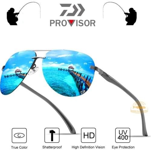 DAIWA Fishing Glasses Men Outdoor Fishing Fashion Polarized Glasses Seaside Vacation Anti-ultraviolet Riding Windproof Glasses