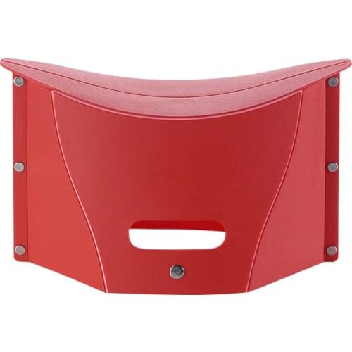 Plastic outdoor portable foldable stool fishing chair queuing stool children bench adult creative product storage bag folder