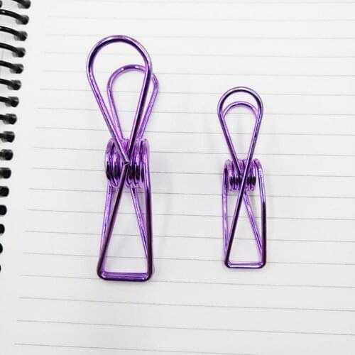 Stainless Steel Clothes Clip Sealing Household Office Travel Clothespin Food Snack Bag Photo Clips Clothes Peg
