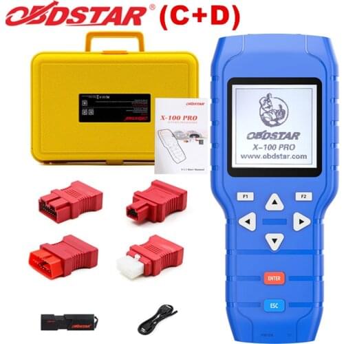 OBDSTAR X-100 PRO X100 Auto Key Programmer (C+D+E) X100 PRO Key Programmer X100 Programmer Get PIC and EEPROM 2-in-1 Adapter