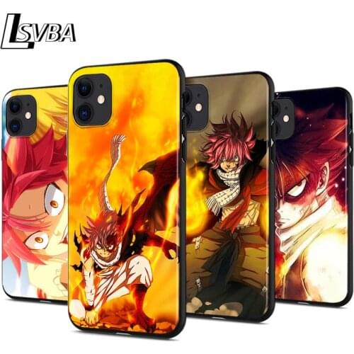 Anime Manga Fairy Tail Anti-fall Silicone Phone Case For iPhone 11 Pro XS Max X XR 6S 6 7 8 Plus 5S Soft Black Cover Capa