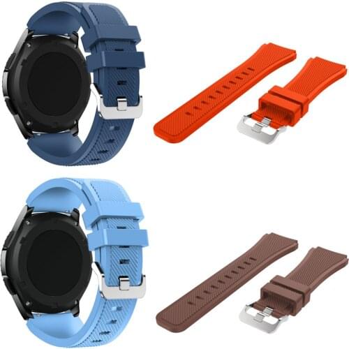 22mm Silicone band for samsung Galaxy Watch 46mm High quality sports strap for Samsung Gear S3 Classic/Frontier huawei watch gt