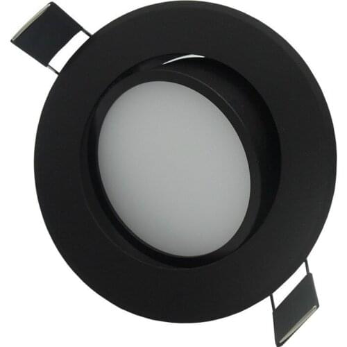 6w 9w 12w Dimmable Led downlight light COB Ceiling Spot Light 85-265V ceiling recessed Lights Indoor Lighting black round body