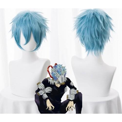 High quality Tomura Shigaraki Cosplay Wig My Hero Academy Costume Play Wigs Halloween Costumes Hair free shipping Hair+Wig Cap