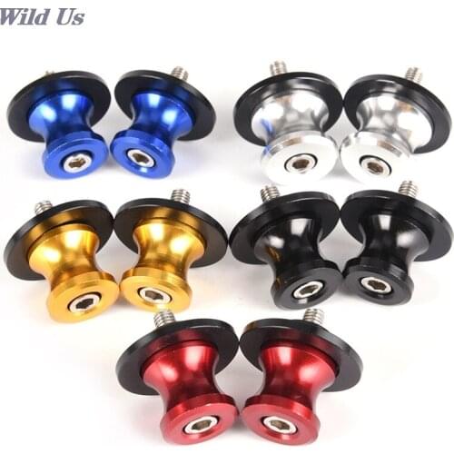 Motorcycle Accessories Parts 6mm 2pcs / lot Spools Universal Swingarm Sliders Swing Arm