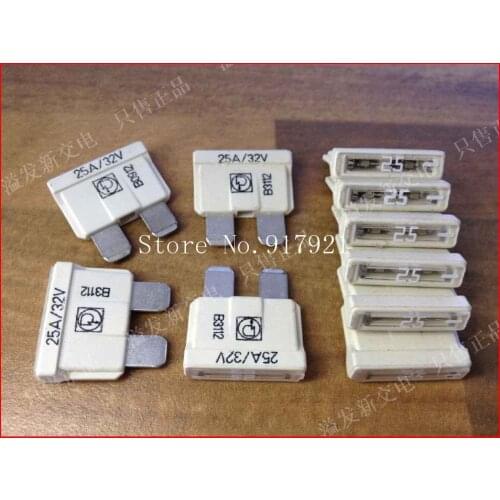 [ZOB] The original German PUDENZ 32V import 25A medium auto fuse insert for automobile insurance --50pcs/lot