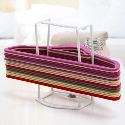 Creative Plastic Clothes Hangers Save Space Finishing Frame Hanger Companion Rack Adult And Children Hanger