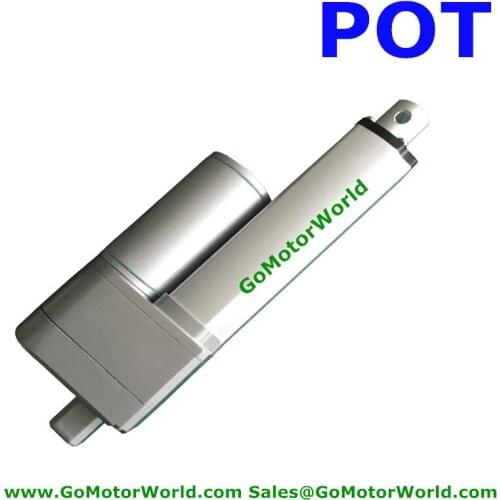 12V 75mm stroke 10mm/s speed 1000N 100KG load Waterproof DC linear actuator with Potentiometer POT signal feedback