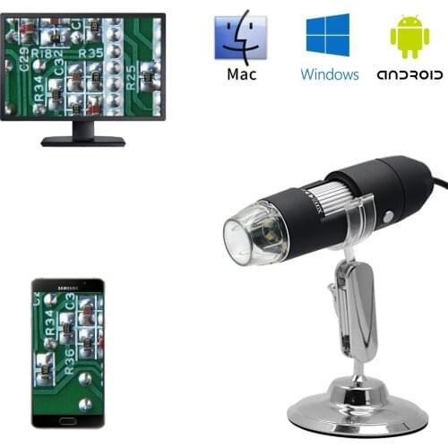 2MP 1080P Zoom 1000X USB Digital Microscope CMOS Borescope