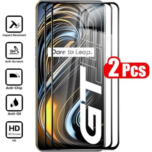 2pcs protective glass realmi gt tempered glasses full cover screen protector for oppo realme gt 5g neo realmegt neo case film