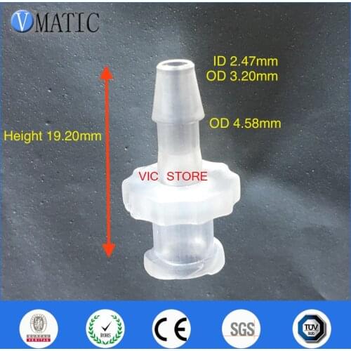 Free Shipping 1/8 Inch Barb Female Luer Lock Tapered Syringe Fitting (Polyprop) Plastic Adapter