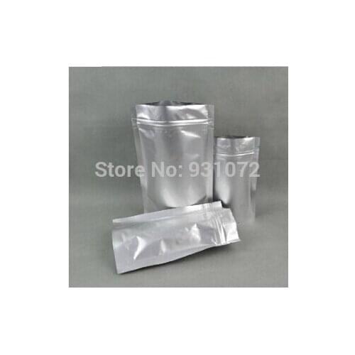 Free Shipping 100pcs 18*26+4*CM Wholesale Aluminum foil zip lock bag Foil stand up pouches Ziplock packing bag