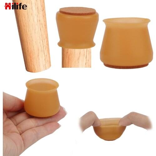 For Chair Leg 16Pcs/Set Noise Reduction Table Feet Pad Silicone Furniture Leg Protection Cover Anti-slip Floor Protector
